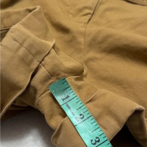 Sezane High Waist Tan Shorts with Belt - Picture 6 of 6